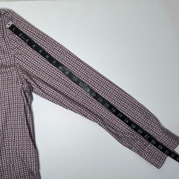 Brooklyn Brigade Shirt Mens Medium Gray Pink Crab Print Cotton Nautical Coastal - Picture 14 of 16